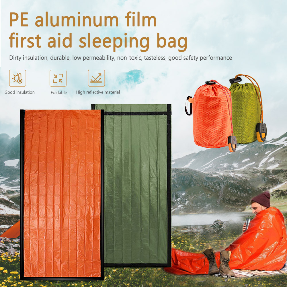 Bivy Bag Emergency - Термальный спальный мешок, портативный спальный коврик,