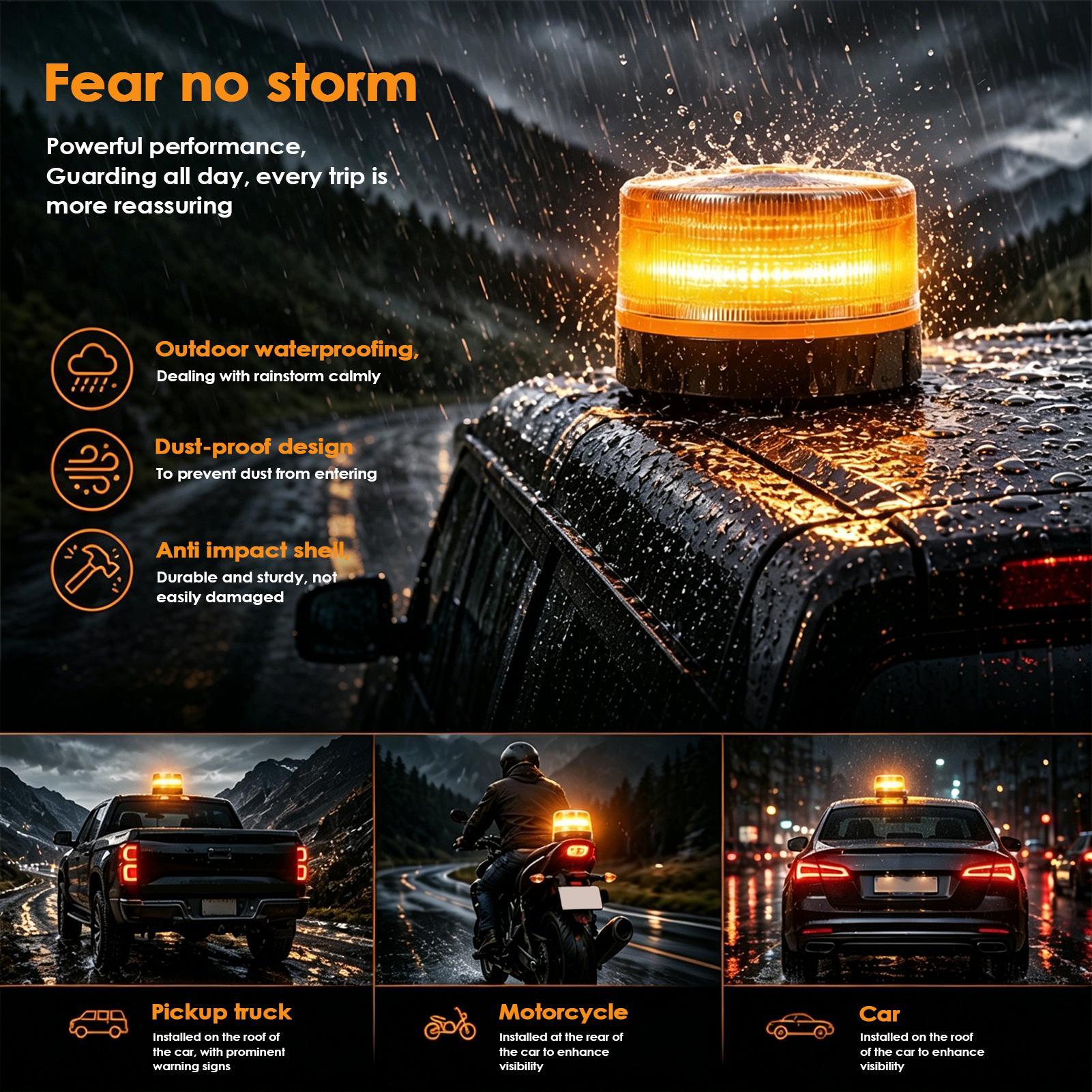 Sos Light Strobe - Светодиодный проблесковый маячок янтарного цвета с