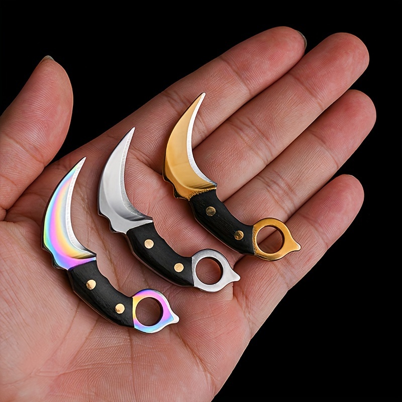 Bushcraft Knife Fixed - Мини-нож, брелок, карманный нож, открытый кемпинг,