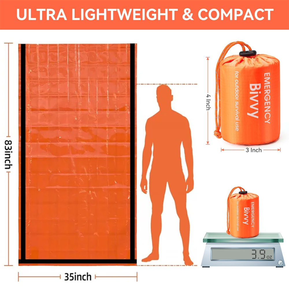 Аварийный спальный мешок-одеял – обзор и цена Emergency Mylar Tent