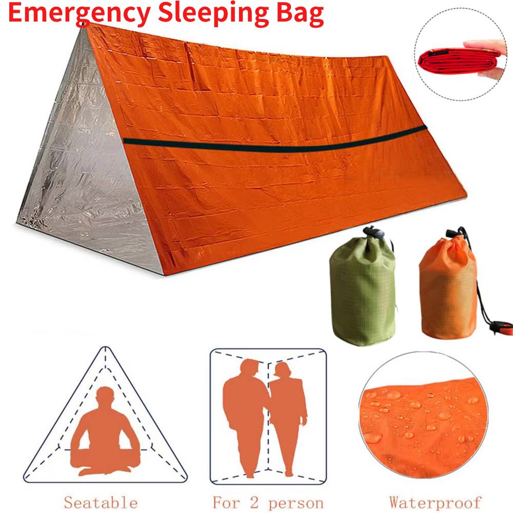 Портативный водонепроницаемый  – обзор и цена Emergency Mylar Tent